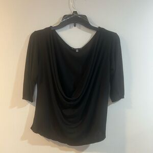 Charlotte Russe black 3/4 sleeve size large top